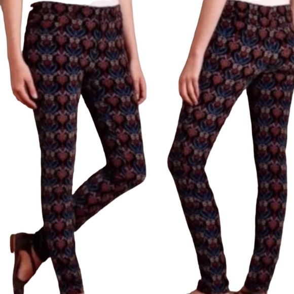 Pilcro Women Serif Legging Cords Corduroy Pants Paisley Abstract Colorful Mod 25 - Picture 10 of 13